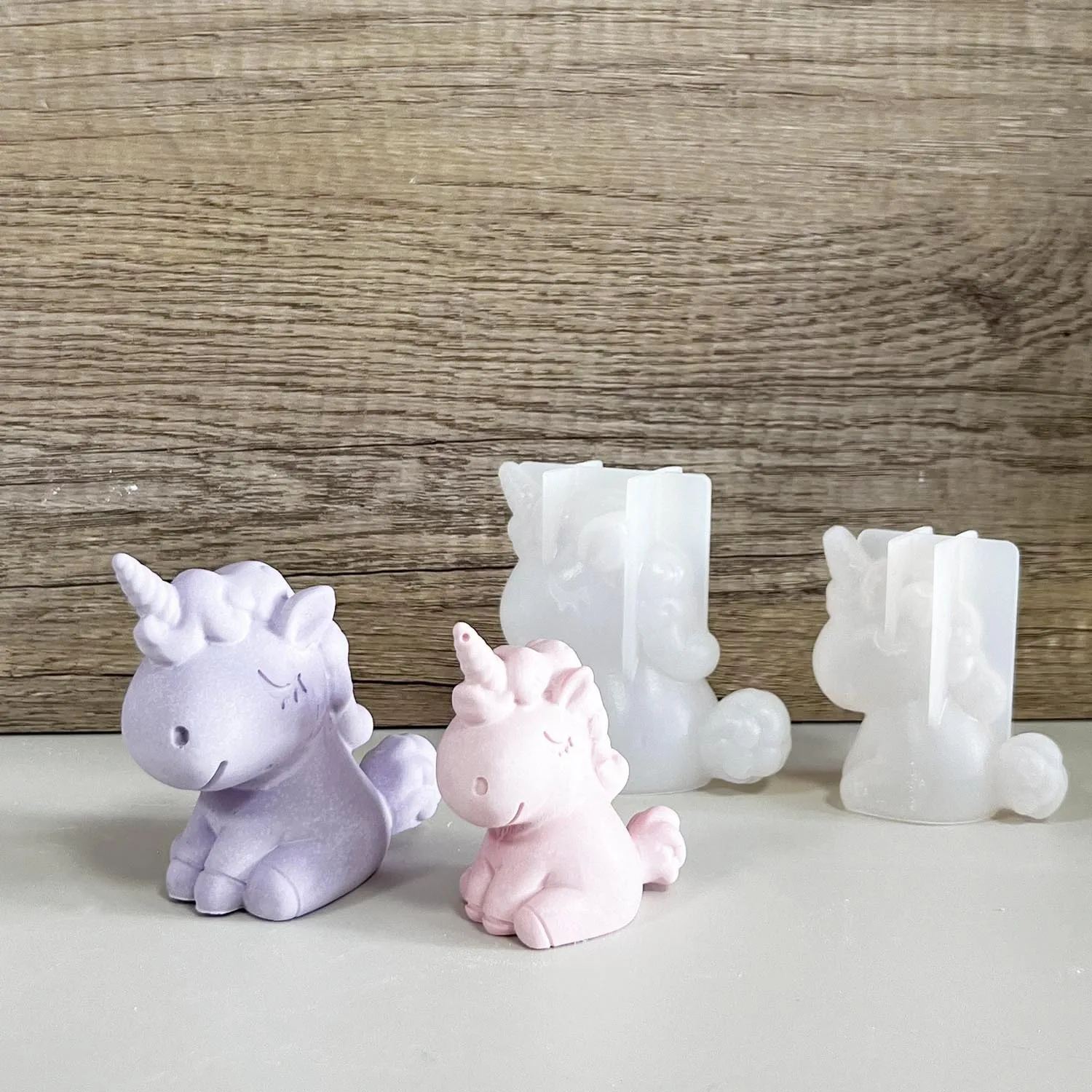 Soap Making Accessories - 3D 기하학 실리콘 유니콘 고양이 사슴