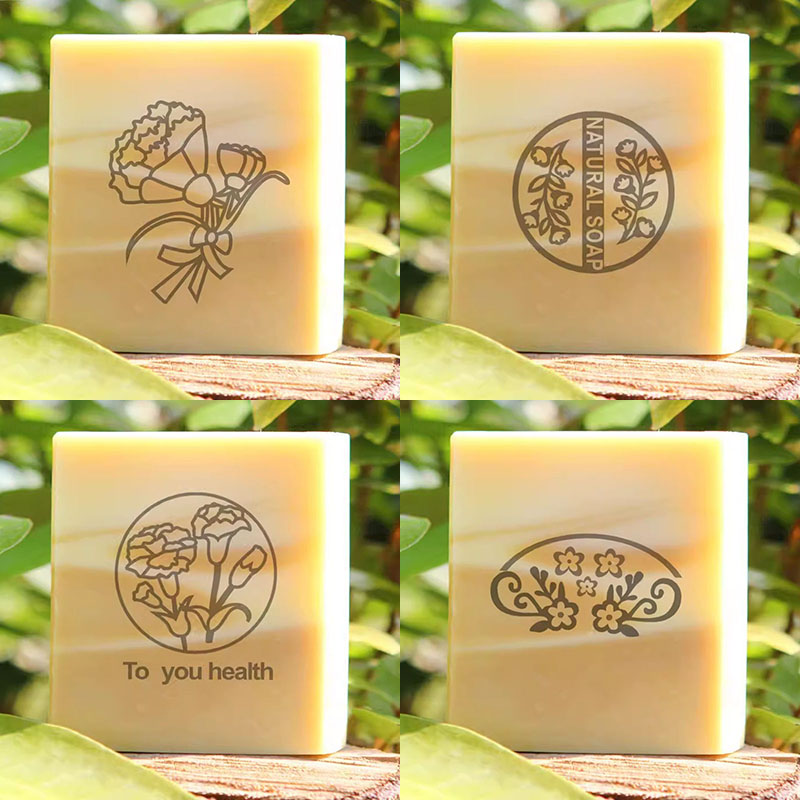 Soap Stamp Custom - 꽃 수제 투명 스탬프, 천연 비누