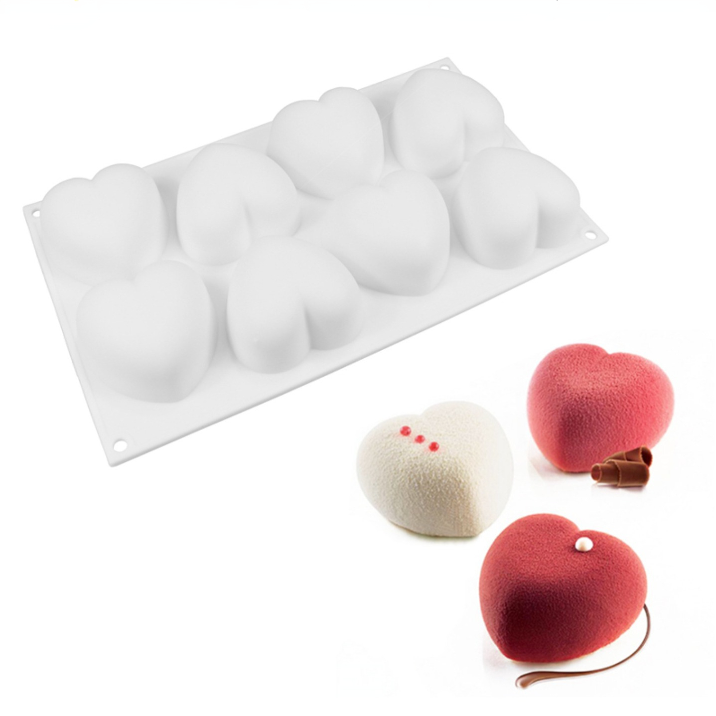 Melt Pour Soap Base - 사랑 심장 실리콘 비누 금형 수제