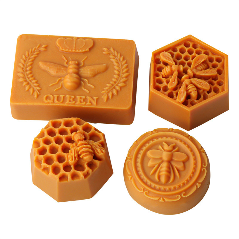 Soap Making Accessories - 3D 비행 꿀벌 벌집 양초 금형