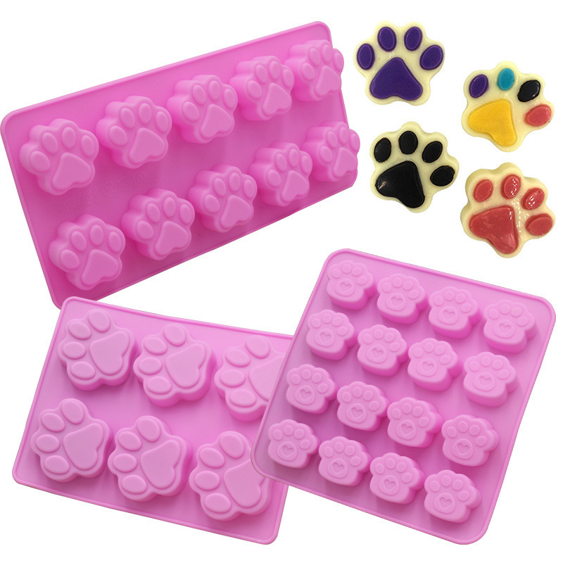 Melt Pour Soap Base - 고양이 발톱 모양 초콜릿 실리콘 금형