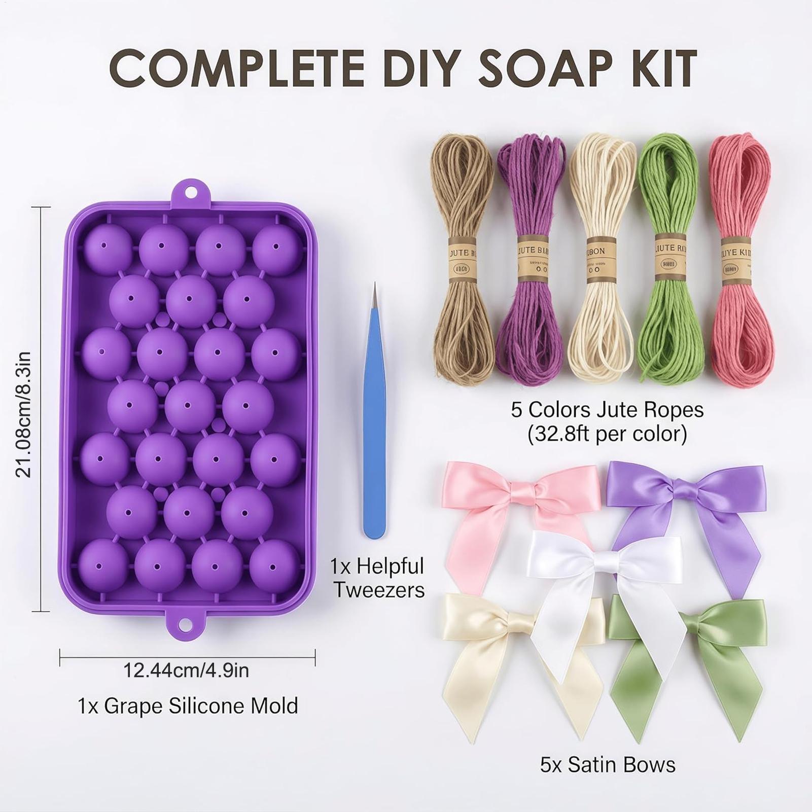 DIY 비누 만들기 키트 포도 비누 몰드, 쉽게 분리되 - Soap Making Experiment 리뷰 및 가격
