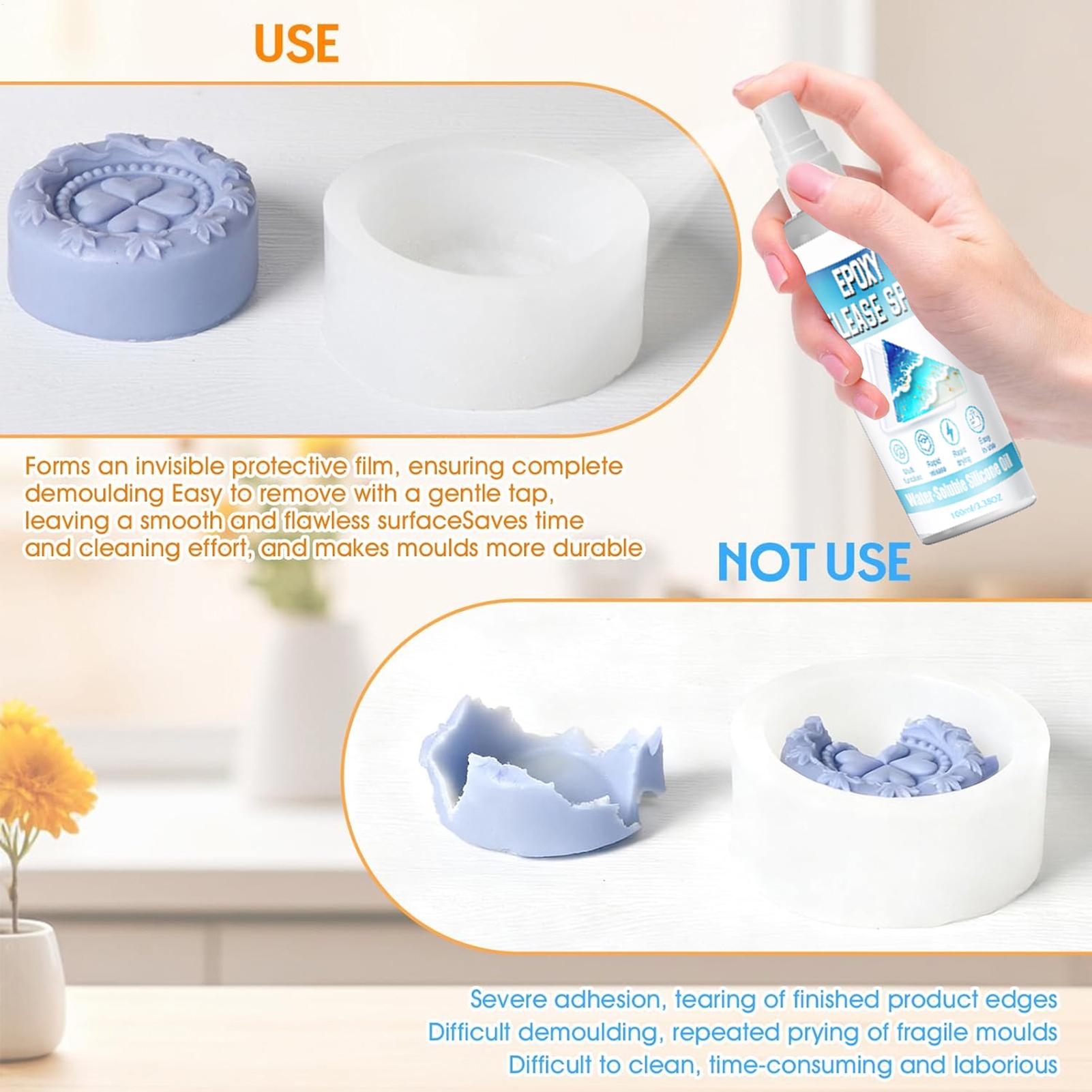 실리콘 이형 스프레이 에폭시 이형 스프레이 강력한 몰드 - Melt Pour Soap Base 리뷰 및 가격