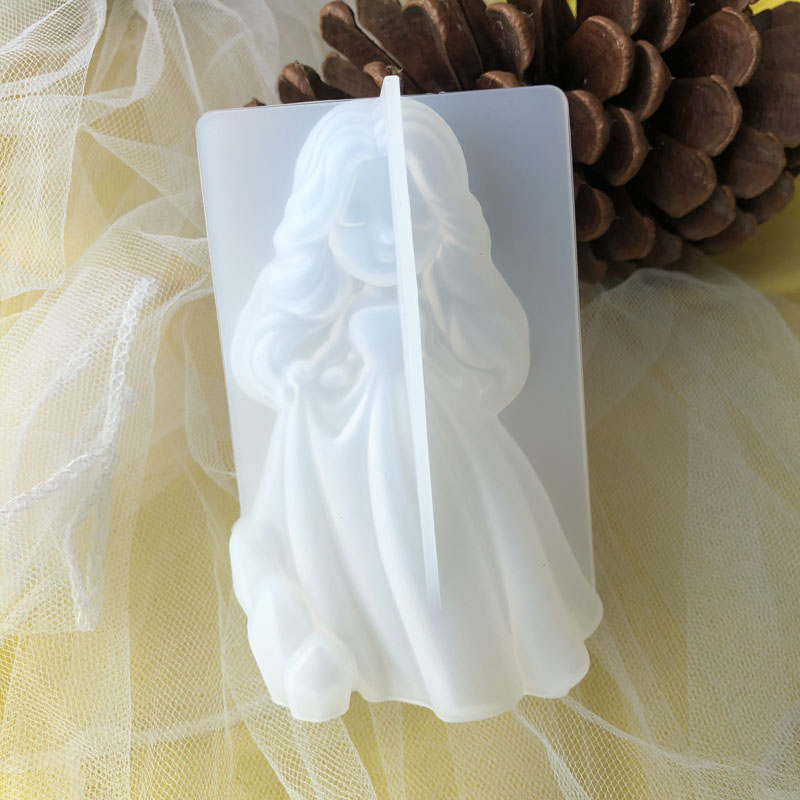 3D 귀여운 공주 실리콘 양초 금형 천사 소녀 비누 수 - Melt Pour Soap Base 리뷰 및 가격