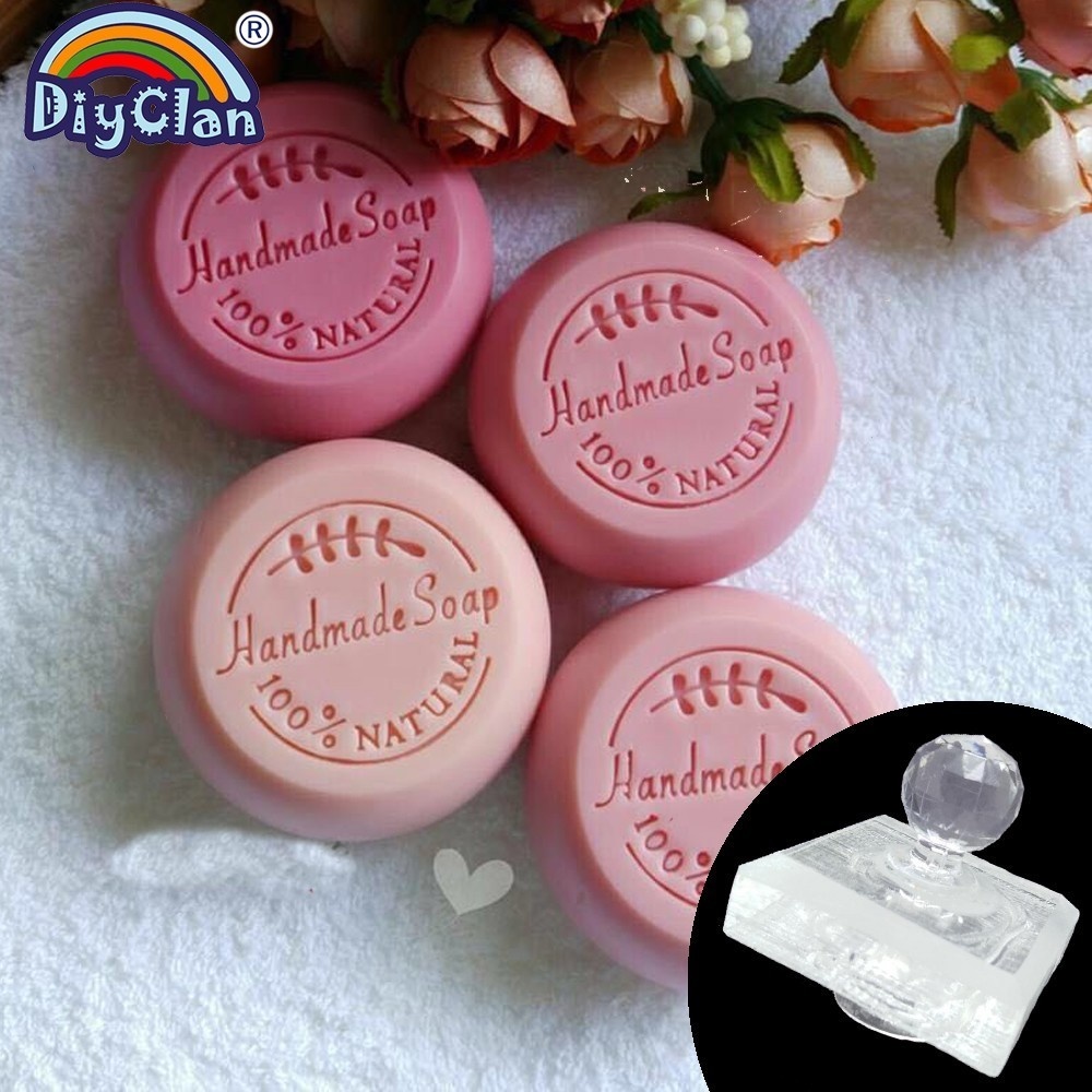 100% 천연 수제 비누 스탬프, 투명 올리브 가지,  - Soap Stamp Custom 리뷰 및 가격