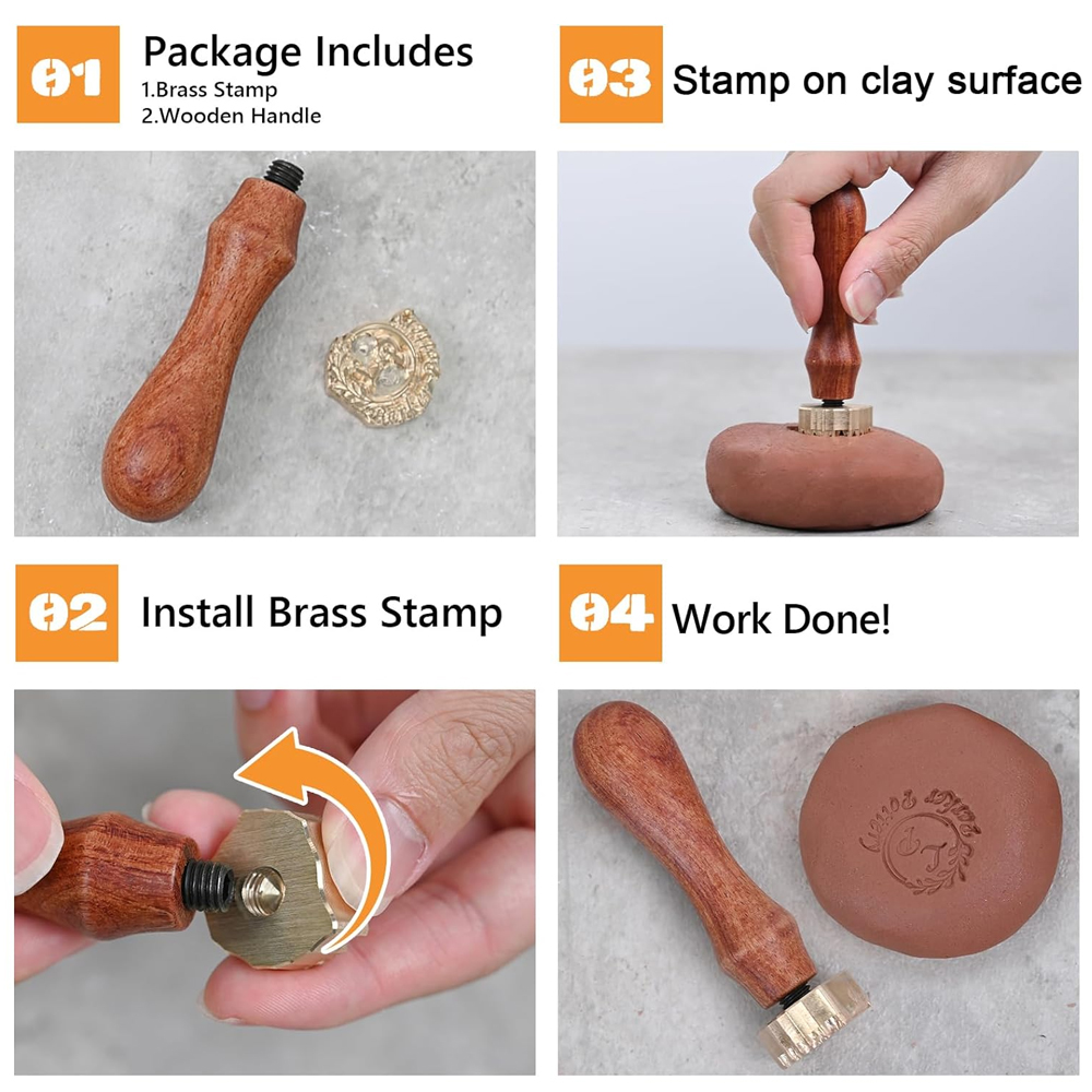 점토용 맞춤 도자기 스탬프 - 디자인으로 개인 맞춤형  - Soap Stamp Custom 리뷰 및 가격