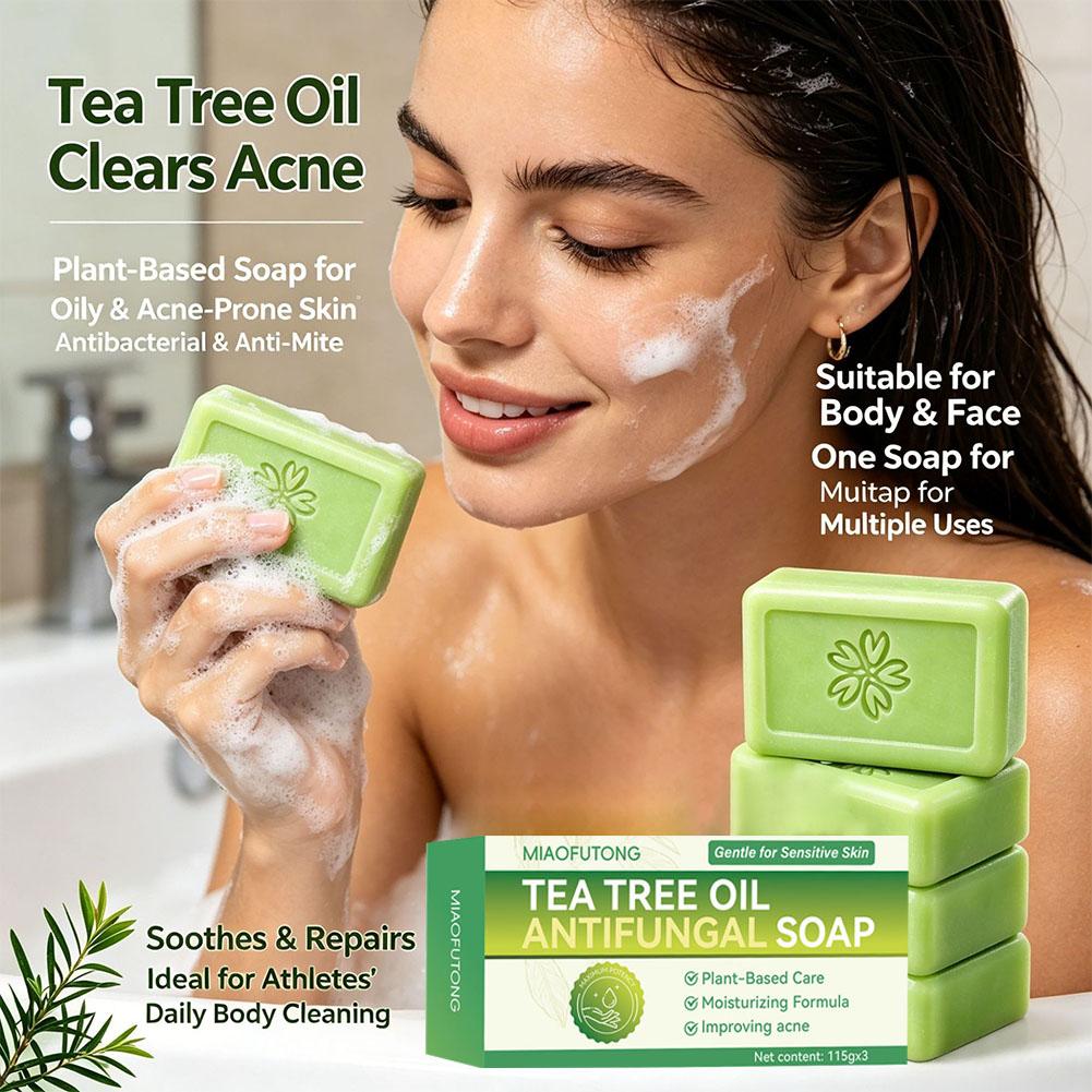 3pcs 티 트리 오일 비누 바 천연 식물 추출물 수제 - Castor Oil Soap 리뷰 및 가격