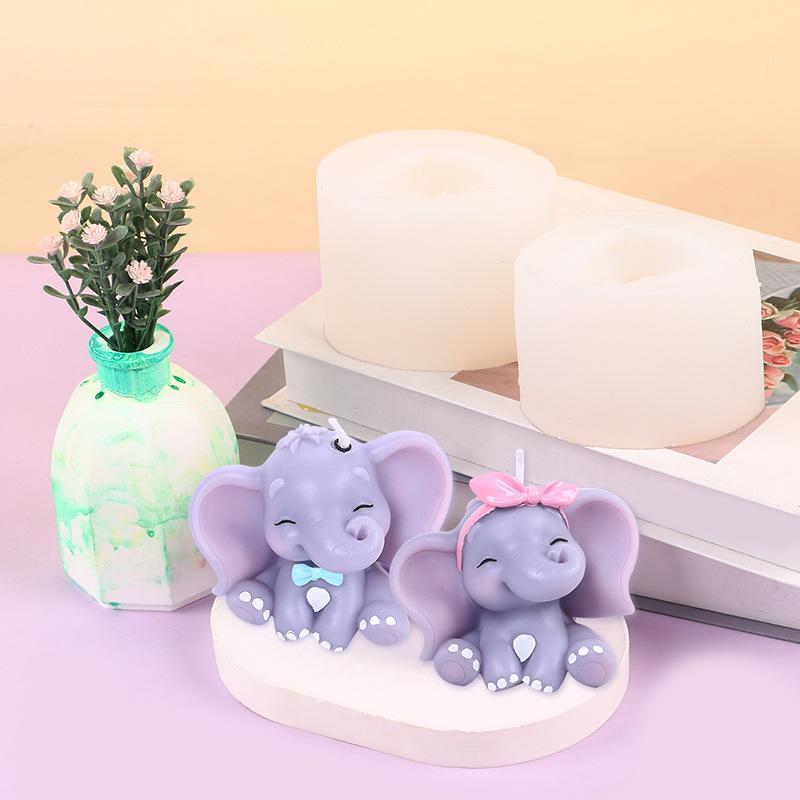 귀여운 3D 코끼리 실리콘 캔들 몰드, 쉽게 분리되는  - Melt Pour Soap Base 리뷰 및 가격