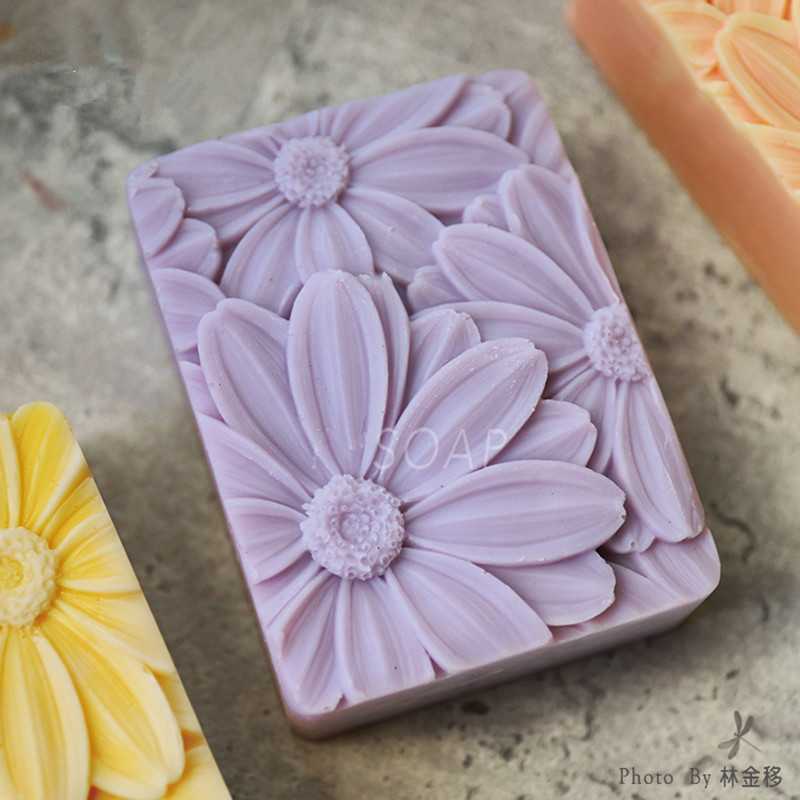 최신!! !3d 우아한 해바라기 비누 금형 직사각형 실 - Soap Making Accessories 리뷰 및 가격