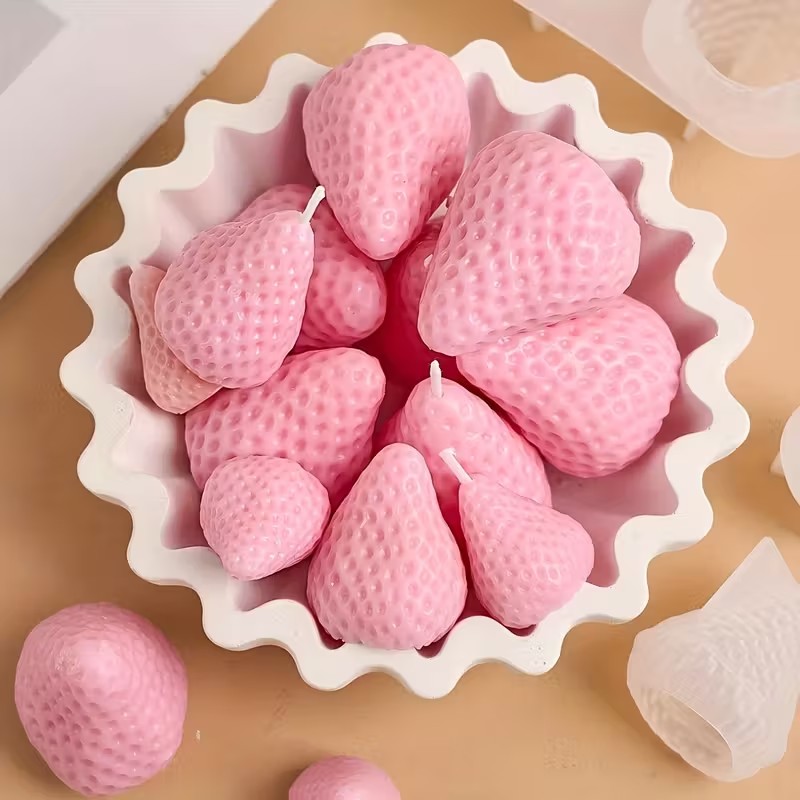 DIY 아로마테라피 비누 레진 공예용 딸기 실리콘 캔들 - Melt Pour Soap Base 리뷰 및 가격