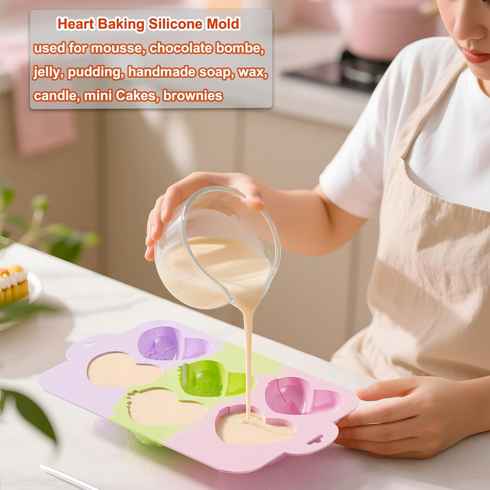 하트 실리콘 몰드 초콜릿 발렌타인데이 베이킹 논스틱 식 - Melt Pour Soap Base 리뷰 및 가격