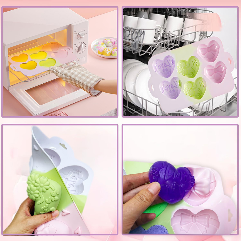 하트 실리콘 몰드 초콜릿 발렌타인데이 베이킹 논스틱 식 - Melt Pour Soap Base 리뷰 및 가격