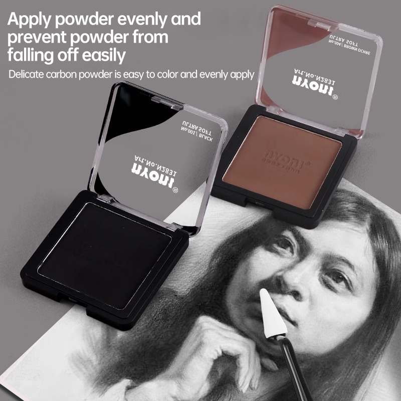 NYONI 드라이 습식 스케치 토너 페인트, 그라파이트 - Activated Charcoal Powder 리뷰 및 가격