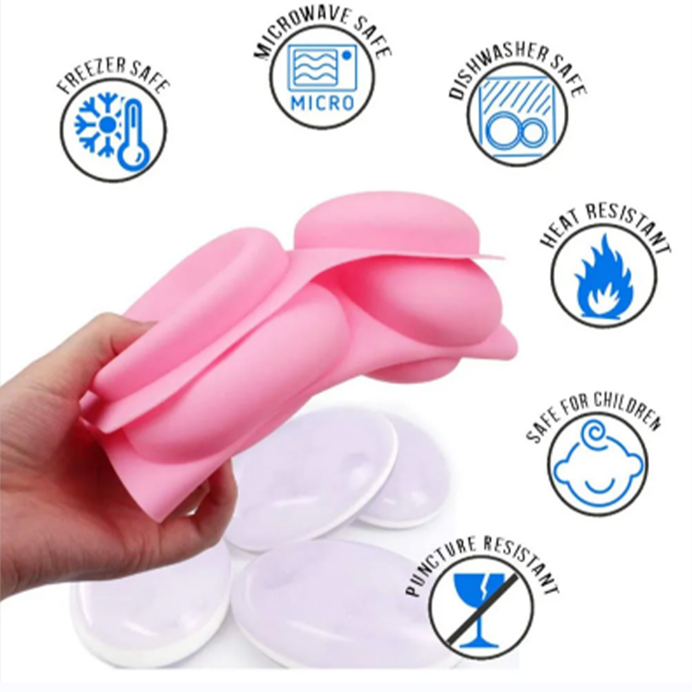 6 캐비티 케이크 베이킹 팬용 다기능 타원형 실리콘 비 - Soap Making Accessories 리뷰 및 가격
