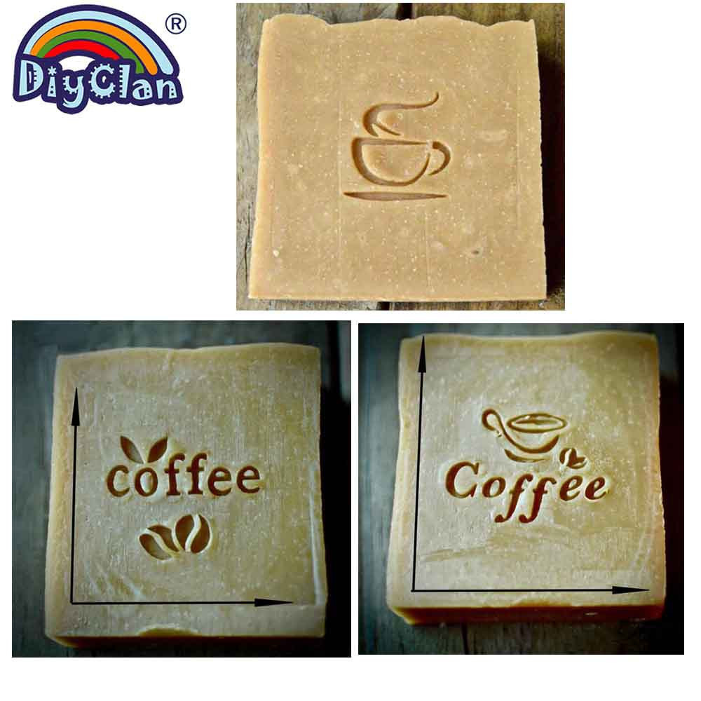 커피 콩 패턴 수제 비누 스탬프 커피 컵 투명 Diy  - Soap Stamp Custom 리뷰 및 가격