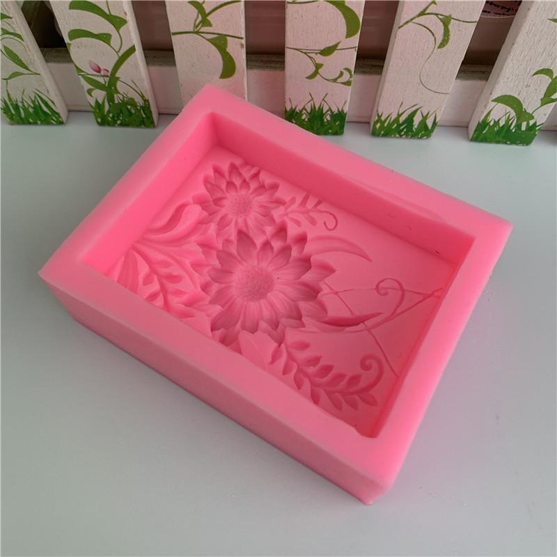 1pc 3D 사각형 장미 꽃 실리콘 비누 몰드 수제 릴 - Soap Making Experiment 리뷰 및 가격