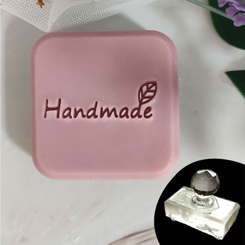 손잡이가 있는 수제 잎 비누 스탬프, 투명 천연 유기  - Soap Stamp Custom 리뷰 및 가격
