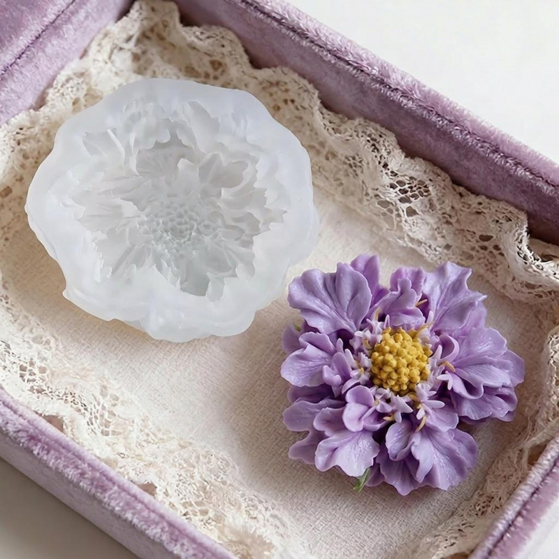 1개의 몽환적인 파란색 화분 꽃 실리콘 몰드, DIY  - Melt Pour Soap Base 리뷰 및 가격