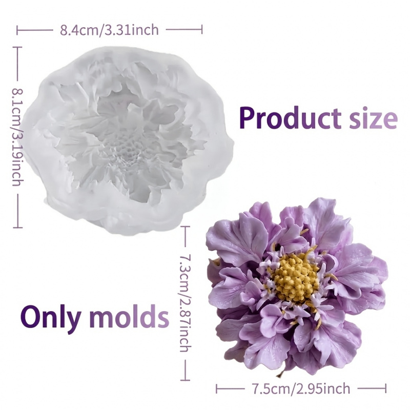 1개의 몽환적인 파란색 화분 꽃 실리콘 몰드, DIY  - Melt Pour Soap Base 리뷰 및 가격