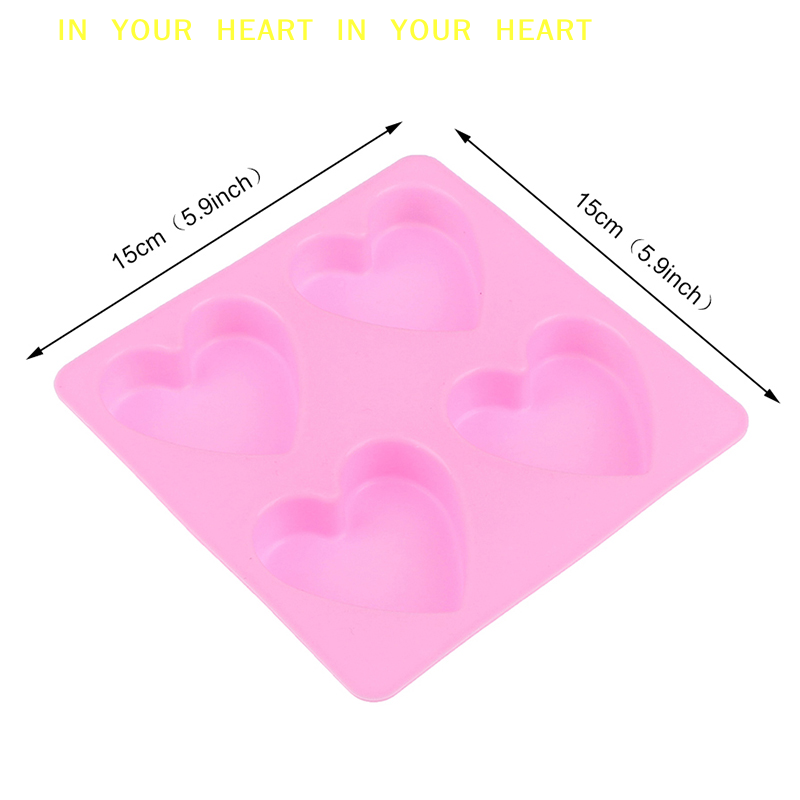 【X】4구 수제 실리콘 비누 몰드 하트 3D 공예 비누 - Soap Making Accessories 리뷰 및 가격