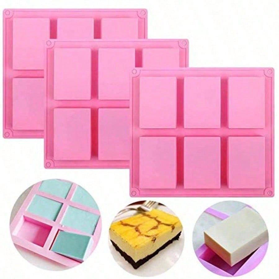 1-2팩 6구 DIY 실리콘 몰드, 핸드메이드 비누,  - Melt Pour Soap Base 리뷰 및 가격