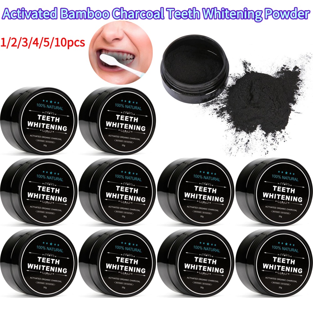 치아 미백 파우더 천연 유기농 활성 대나무 숯 황색 치 - Activated Charcoal Powder 리뷰 및 가격